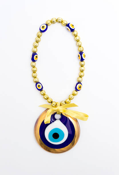 Evil Eye or Nazar amulet stock photo