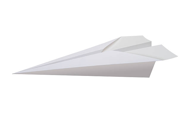 avión de papel - avión de papel fotografías e imágenes de stock