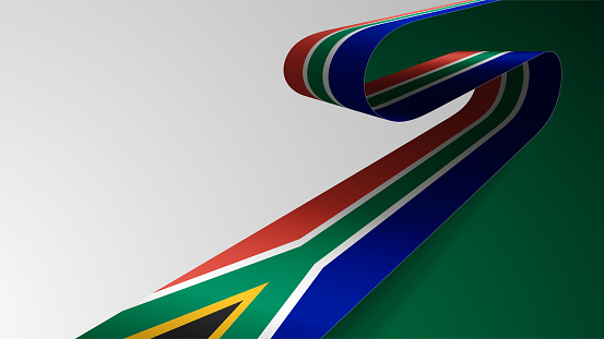 EPS10 Vector Patriotic Background with South African flag colors. An element of impact for the use you want to make of it.