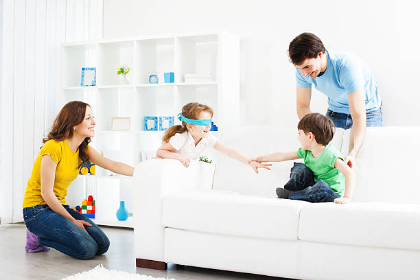 istock Family playing hide and seek. 185227716