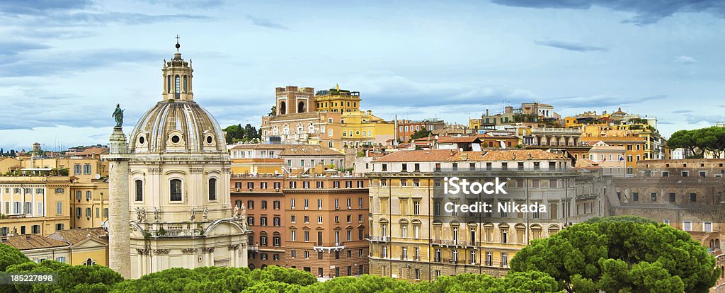 Horizonte de Roma, Itália - Foto de stock de Roma - Itália royalty-free