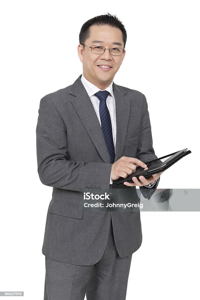 Chinesische Geschäftsmann mit Digital Tablet - Lizenzfrei Asiatischer und Indischer Abstammung Stock-Foto