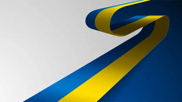 Vector illustration of EPS10 Vector Patriotic Background with the colors of the flag of Ukraine.