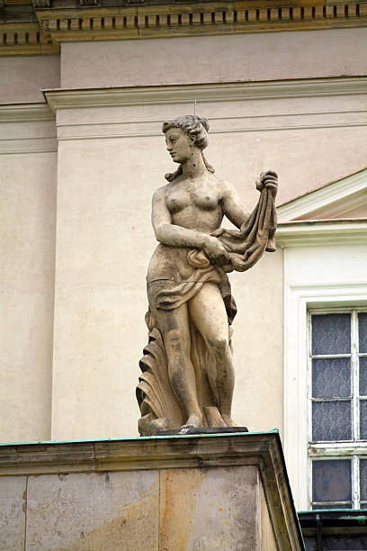 istock Baroque naked statue on Old Library at Bebelplatz 185228526
