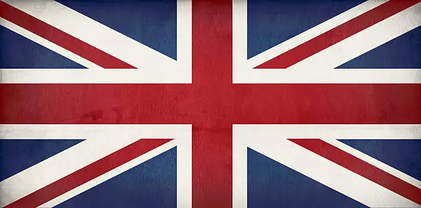 Photo of old British flag - Union jack