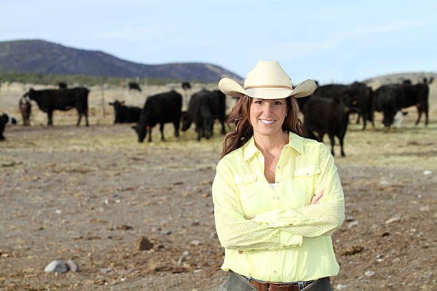 istock Beautiful Cowgirl on her Ranch 185228736