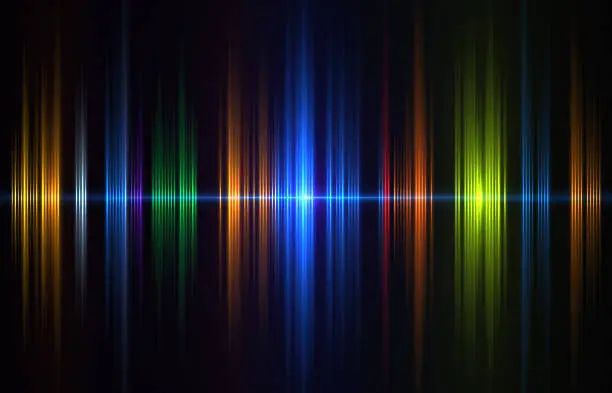 Colorful sound wave