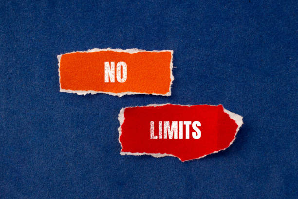 istock No limits lettering on ripped paper 1852301504