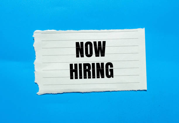 istock Now hiring lettering on ripped paper 1852302024