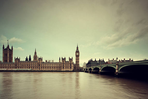 de big ben & parlement à londres - big ben london england hdr houses of parliament london photos et images de collection