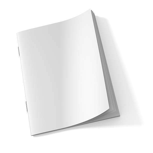 vuoto rivista libro - book single object white blank foto e immagini stock