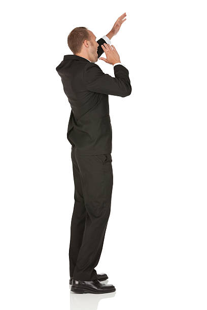 istock Profile of a businessman shouting 185230892