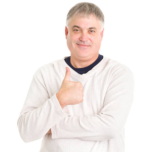 istock Mature Man Gives Thumbs Up 185230926
