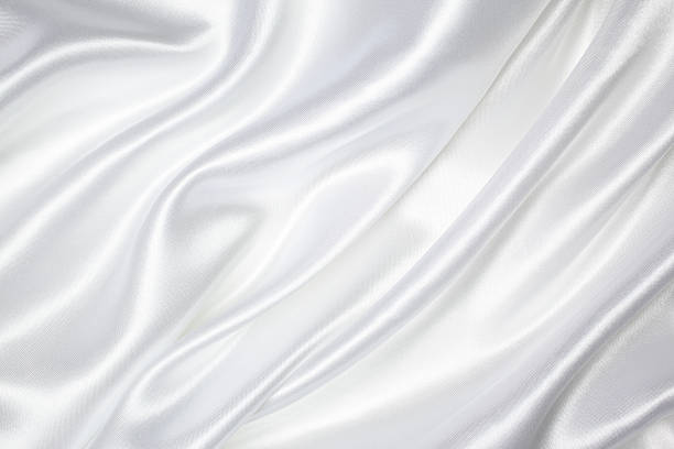 texture de soie blanche - silk photos et images de collection