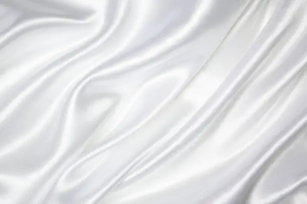 White color silk texture background.