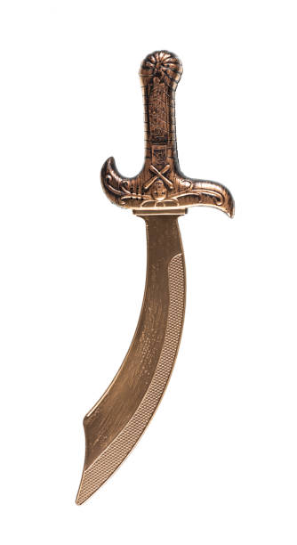 istock golden pirate sword isolated on white background 1852311685
