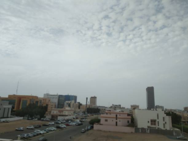 istock The modern city view with monsoon weather 1852320133