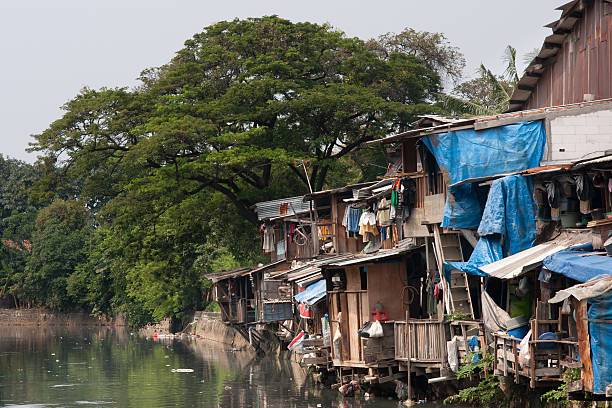 istock Poverty, Shacks Jakarta, Indonesia 185232402