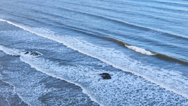 Sea surf background, close up. stock photo