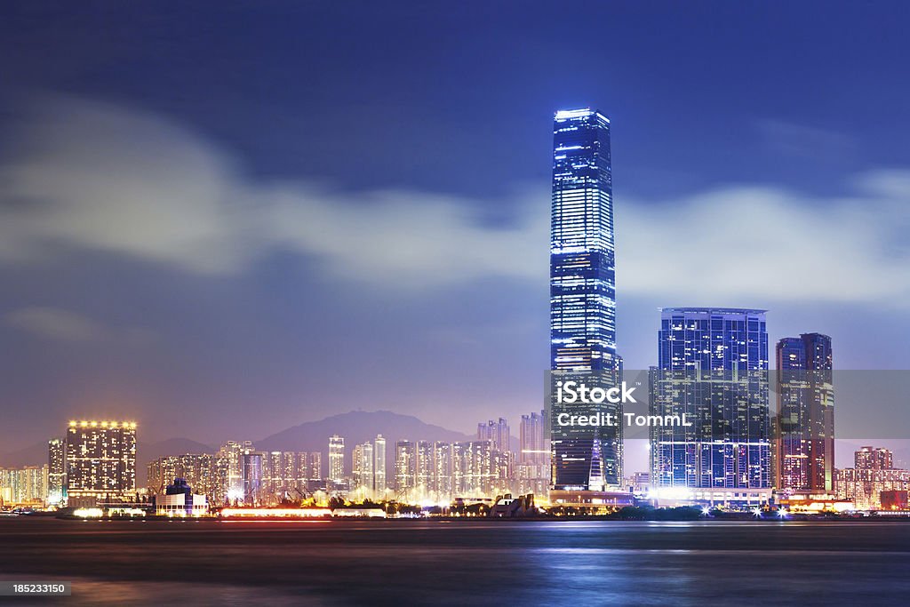 Hong Kong, o Centro de Comércio Internacional (ICC - Foto de stock de Hong Kong royalty-free