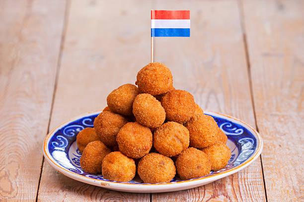istock Dutch food: 'bittergarnituur' or 'bitterballen', deep fried snacks 185233204