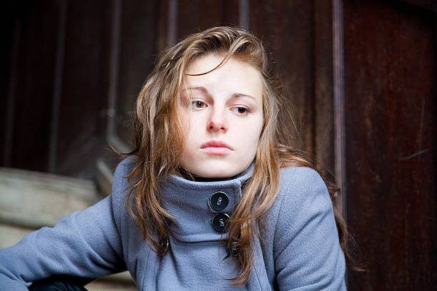 istock Young woman teenage sadness frustration problem 185233403