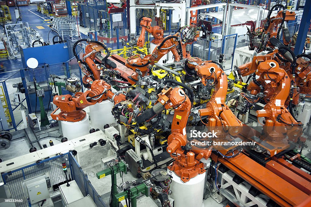 Industria del automóvil - Foto de stock de Fábrica de coches libre de derechos