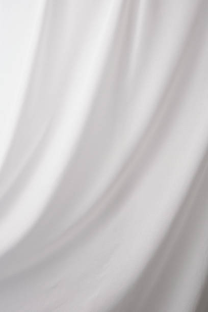 drapé blanc fond de texture - textile folded white nobody photos et images de collection