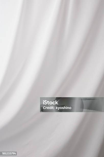 White Drape Textured Background Stock Photo - Download Image Now - Textile, White Color, Curtain