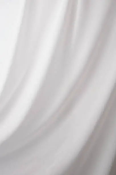 Photo of White drape textured background