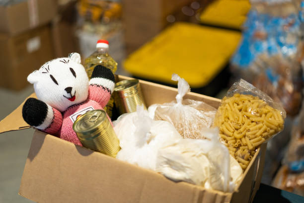 istock Donation food and cloting for refugees 1852341473