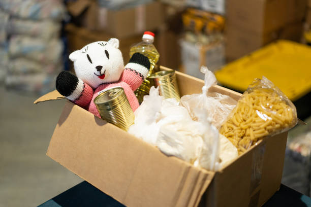 istock Donation food and clothing 1852341474