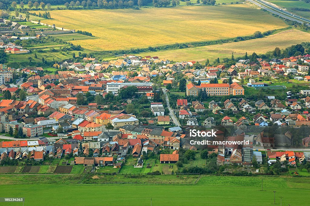 Slovensko Spis Aerial View Stock Photo
