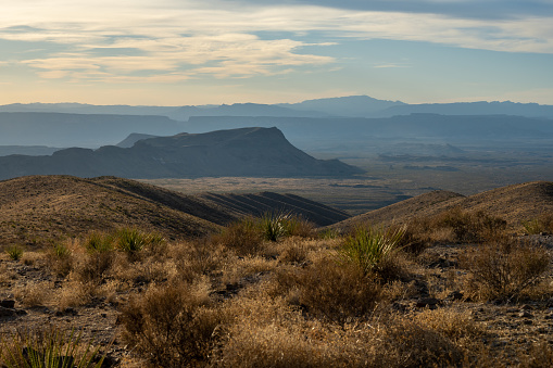 Looking South Toward Mexico From Sotol Overlook In Big Bend National Park