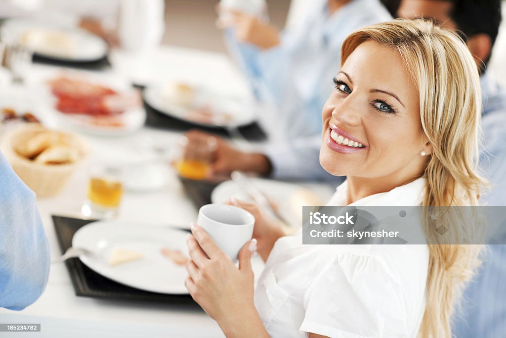 Empresários tendo uma Pausa para almoço. - Royalty-free Adulto Foto de stock