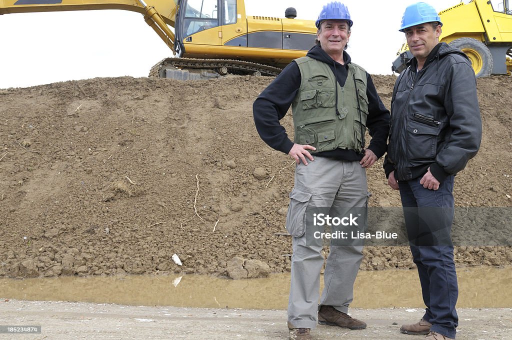 Excavator conducteurs - Photo de Classe ouvrière libre de droits