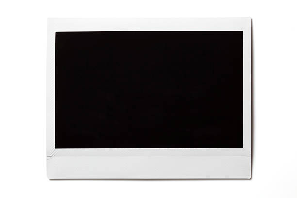 Blank  photo on white Blank photo isolated on white Background. polaroid stock pictures, royalty-free photos & images