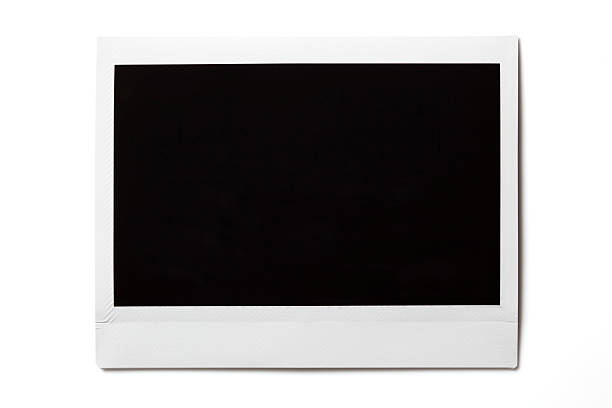 Blank photo on white Blank photo isolated on white Background. polaroid transfer stock pictures, royalty-free photos & images