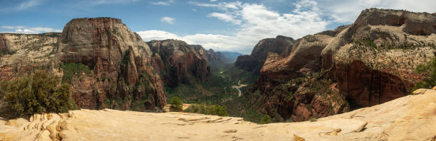 istock Panoramic View Down Canyon From The Top Of Angels Landing 1852351398
