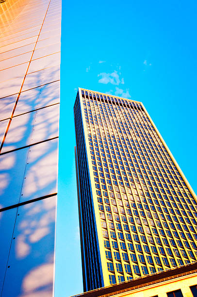 istock Office building in the evening - Tower 185 in Frankfurt 185235434