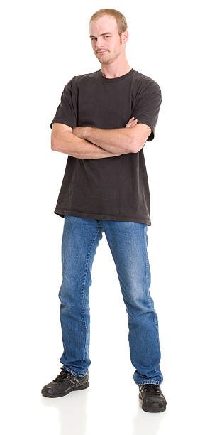 istock Tough Man Standing With Arms Crossed 185235453
