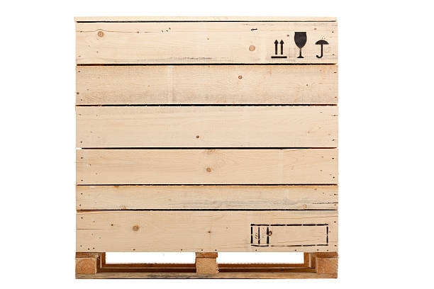 wooden crate wooden box isolated on white crate stock pictures, royalty-free photos & images