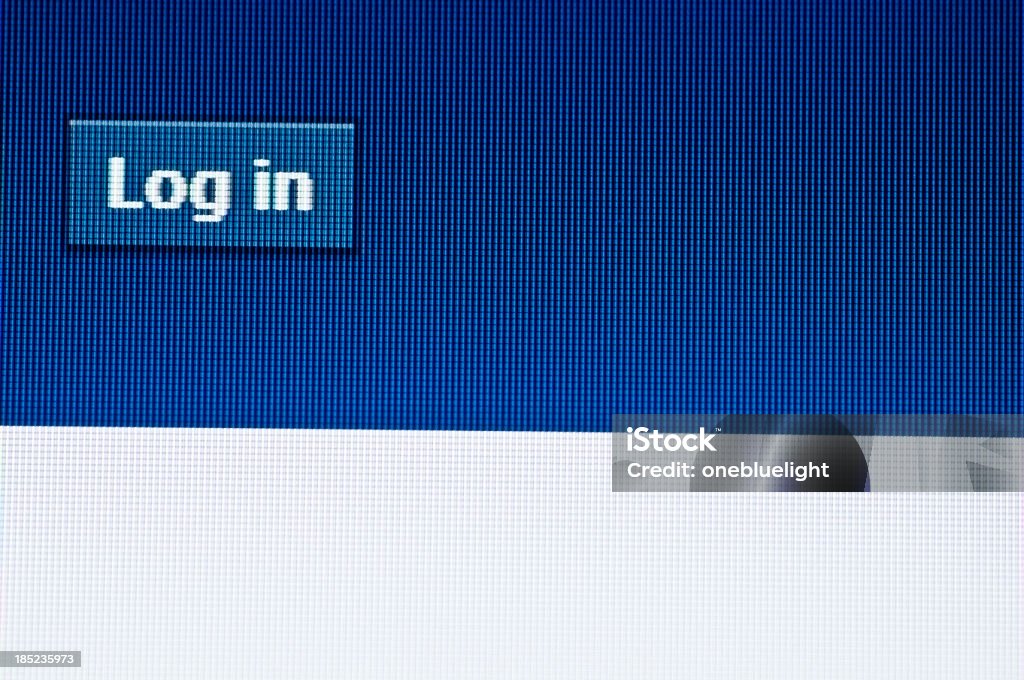 Log-In no botão Página Web - Royalty-free Acessibilidade Foto de stock