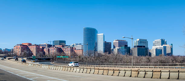 Arlington Virginia Skyline From the Custis Memorial Bridge