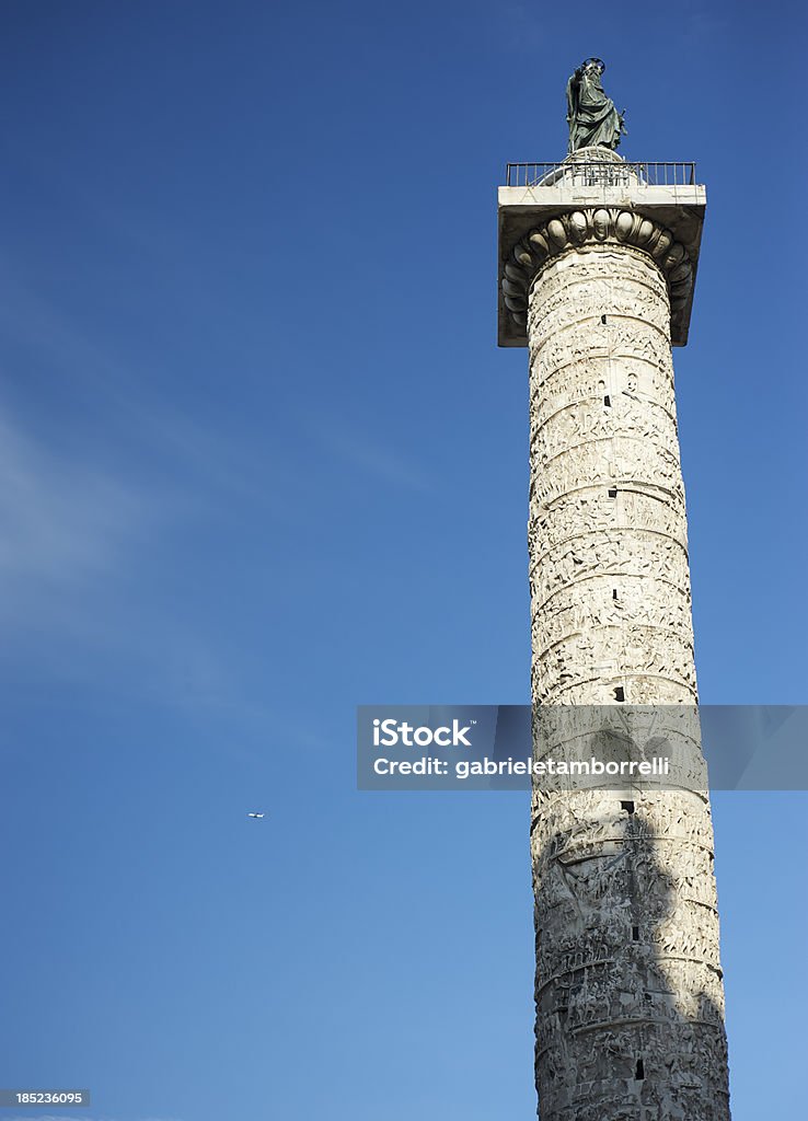 Marco Aurelio coluna monumento - Foto de stock de Arquitetura royalty-free