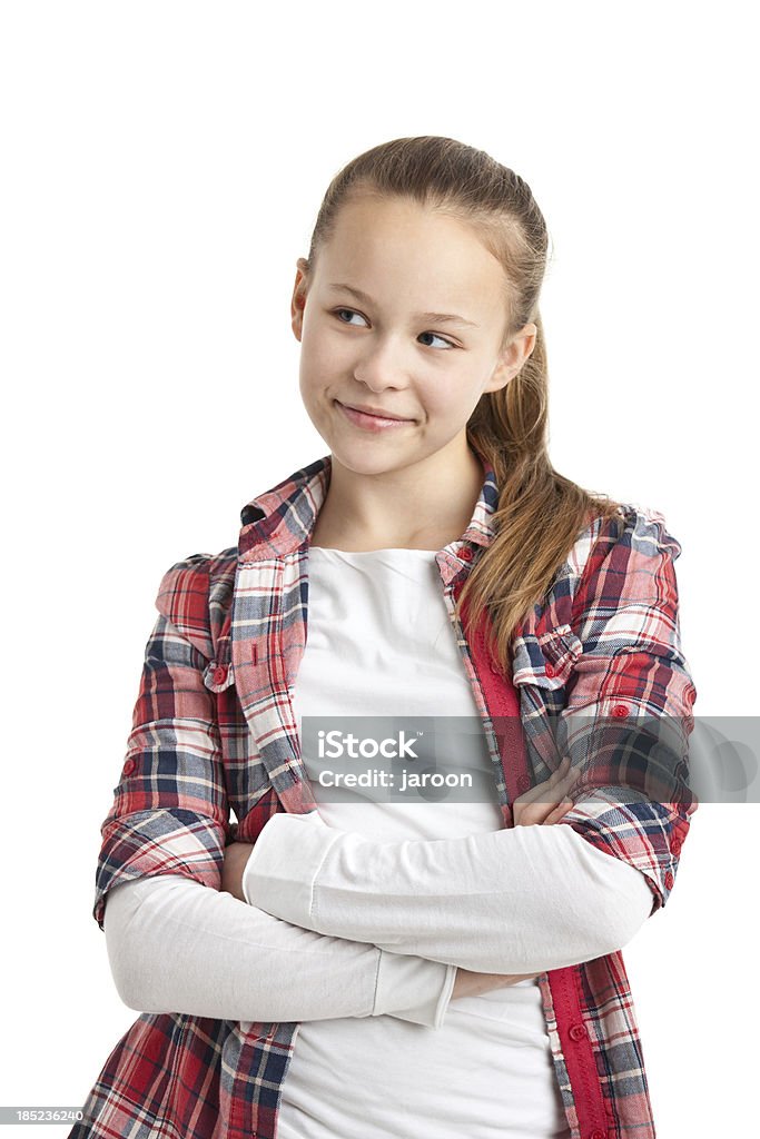 Felice ragazza adolescente - Foto stock royalty-free di 12-13 anni