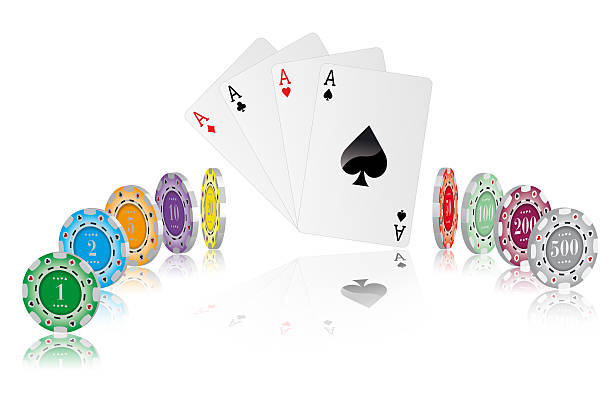 istock Casino concept with chips and cards 185236255
