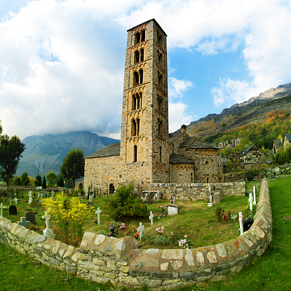Romanesque church of Sant Climent de Taull in the National Park of Aiguestortes, Pyrenees. Catalonia. Spain.