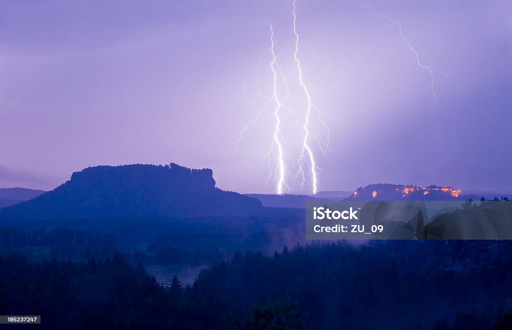 Lightning - Lizenzfrei Gewitterblitz Stock-Foto