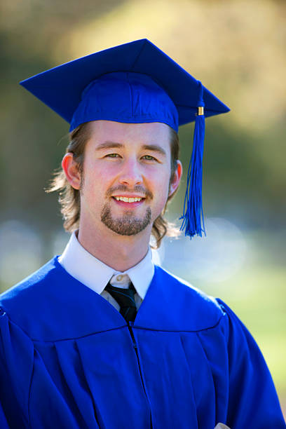 istock Graduate in Cap and Gown 185237335